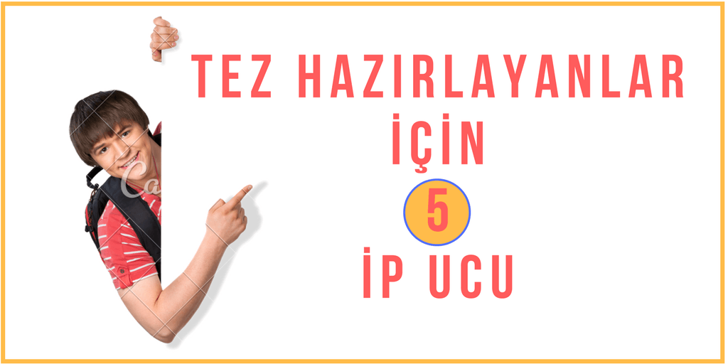 Tez Hazirlama Asamasina Gelenlere 5 Ip Ucu Odev Proje Tez Hazirlama Merkezi